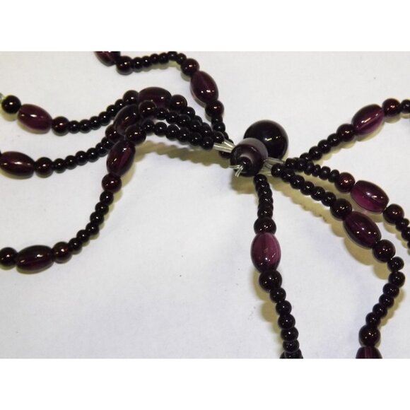 Handmade Beaded Spider Ornaments Set 7 Decor Figurines Beads Stones Ooak Bag7B - Picture 5 of 16